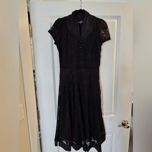 Elegant Black Lace Dress